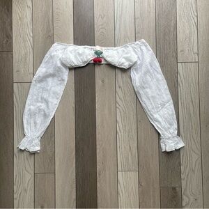 New Pink crop top with Cherry Detail